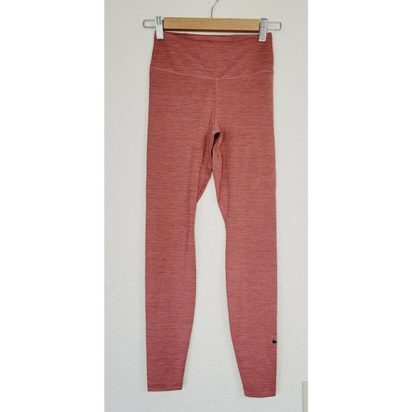 NWOT Nike Dri-Fit Light Rust Colored Full Length High‎ Rise Leggings. Size XS - Picture 1 of 8